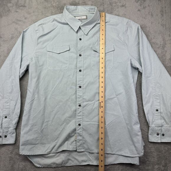 PD & C Shirt Men's Extra Extra Large Blue Long Sleeve Button Up Casual Preppy - Picture 10 of 13